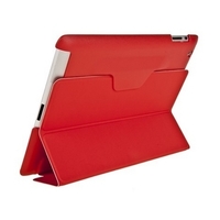 Чехол для iPad 4 3 2 с пластиковой задней частью красный