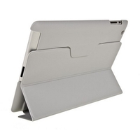 Чехол для iPad 4 3 2 с пластиковой задней частью серый