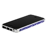 Бампер металлический Newsh для iPhone 5 со стразами голубыми