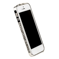Бампер металлический Newsh для iPhone 5 со стразами серыми