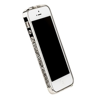 Бампер металлический Newsh для iPhone 5s iPhone 5 со стразами серыми