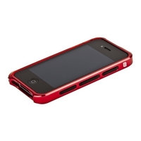 Бампер алюминиевый ELEMENT CASE Vapor 4 NEW для iPhone 4s/4 красный