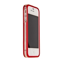 Бампер GRIFFIN для iPhone 4s/4 красный с прозрачной полосой
