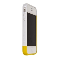 Бампер пластиковый SGP для iPhone 4s/4 белый/желтый