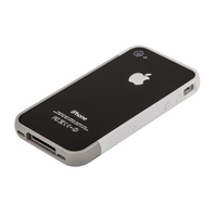 Бампер пластиковый SGP для iPhone 4s/4 белый/серый