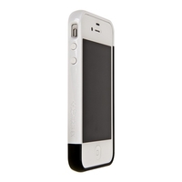 Бампер пластиковый SGP для iPhone 4s/4 белый/черный