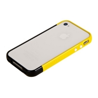 Бампер пластиковый SGP для iPhone 4s/4 желтый/черный