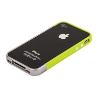 Бампер пластиковый SGP для iPhone 4s/4 зеленый/серый