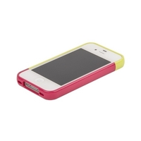 Бампер пластиковый SGP для iPhone 4s/4 зеленый/темно-розовый