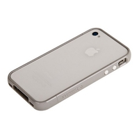 Бампер пластиковый SGP для iPhone 4s/4 серый/серый