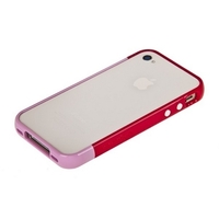 Бампер пластиковый SGP для iPhone 4s/4 темно-розовый/светло-розовый