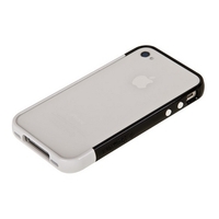 Бампер пластиковый SGP для iPhone 4s/4 черный/белый