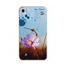 Накладка Flower для iPhone 4s/4 вид 3 со стразами