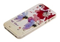 Накладка Flower для iPhone 4s/4 вид 6 со стразами