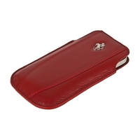 Чехол Ferrari для iPhone 4s/4/3Gs/3G кармашек красный