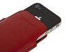 Чехол Ferrari для iPhone 4s/4/3Gs/3G кармашек красный ромбы