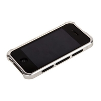 Бампер алюминиевый ELEMEUNT CASE Vapor 4 NEW для iPhone 4s iPhone 4 серебряный прозрачный