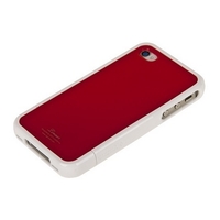 Накладка SGP для iPhone 4s/4 Linear Color Series красная/белая