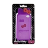 Чехол силиконовый Hello Kitty для iPhone 4s/4 бантики фиолетовый