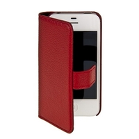 Чехол Fashion для iPhone 4s/4 книжка боковая с застежкой красный
