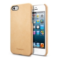 Чехол SGPe для iPhone 5s iPhone 5 - SGP Case Genuine Leather Grip Vintage Brown SGP09603