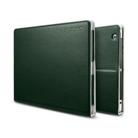Чехол SGPe для iPad 4 3 2 - SGP Leather Case Folio Series Dark Green SGP08847