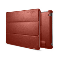 Чехол SGPe для iPad 4 3 2 - SGP Leather Case Leinwand Series Red SGP09490