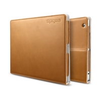 Чехол SGPe для iPad 4 3 2 - SGP Leather Case Folio.S Plus Series Brown SGP09136