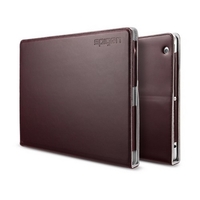 Чехол SGPe для iPad 4 3 2 - SGP Leather Case Folio.S Plus Series Dark Brown SGP09137