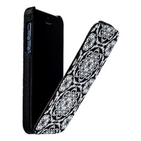 Чехол Faishion для iPhone 5s 5 откидной с рисунком вид_34 черный