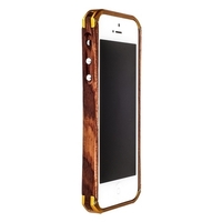 Бампер ELEMEUNT CASE Ronin для iPhone 5s iPhone 5 золотистый под дерево