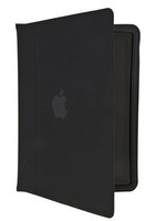 Чехол для iPad 4 3 2 полиуретановый с яблоком черный