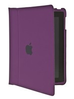 Чехол для iPad 4 3 2 полиуретановый с яблоком фиолетовый