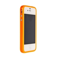 Бампер для Apple iPhone 4s/4 Bumper оранжевый (Orange) ОРИГИНАЛ