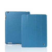 Чехол Jisoncase Smart Cover для iPad 4/3/2 голубой