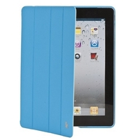 Чехол Jisoncase Executive для iPad 4/ 3/ 2 голубой