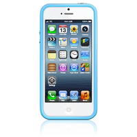 Оригинальный бампер для Apple iPhone 5 голубой