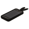 Чехол силиконовый Rabito для iPhone 4s/4 черный кролик