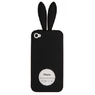 Чехол силиконовый Rabito для iPhone 4s/4 черный кролик