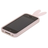 Чехол силиконовый Rabito для iPhone 4s/4 светло-розовый кролик