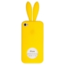 Чехол силиконовый Rabito для iPhone 4s/4 жёлтый кролик