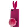 Чехол силиконовый Rabito для iPhone 4s/4 пурпурный кролик