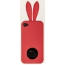Чехол силиконовый Rabito для iPhone 4s/4 красный кролик