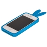 Чехол силиконовый Rabito для iPhone 4s/4 голубой кролик
