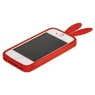Чехол силиконовый Rabito для iPhone 4s/4 ярко-красный кролик
