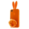 Чехол силиконовый Rabito для iPhone 4s/4 оранжевый кролик