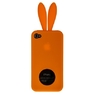 Чехол силиконовый Rabito для iPhone 4s/4 оранжевый кролик