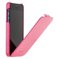 Чехол Fashion для iPhone 5 с откидным верхом Розовый (Pink)